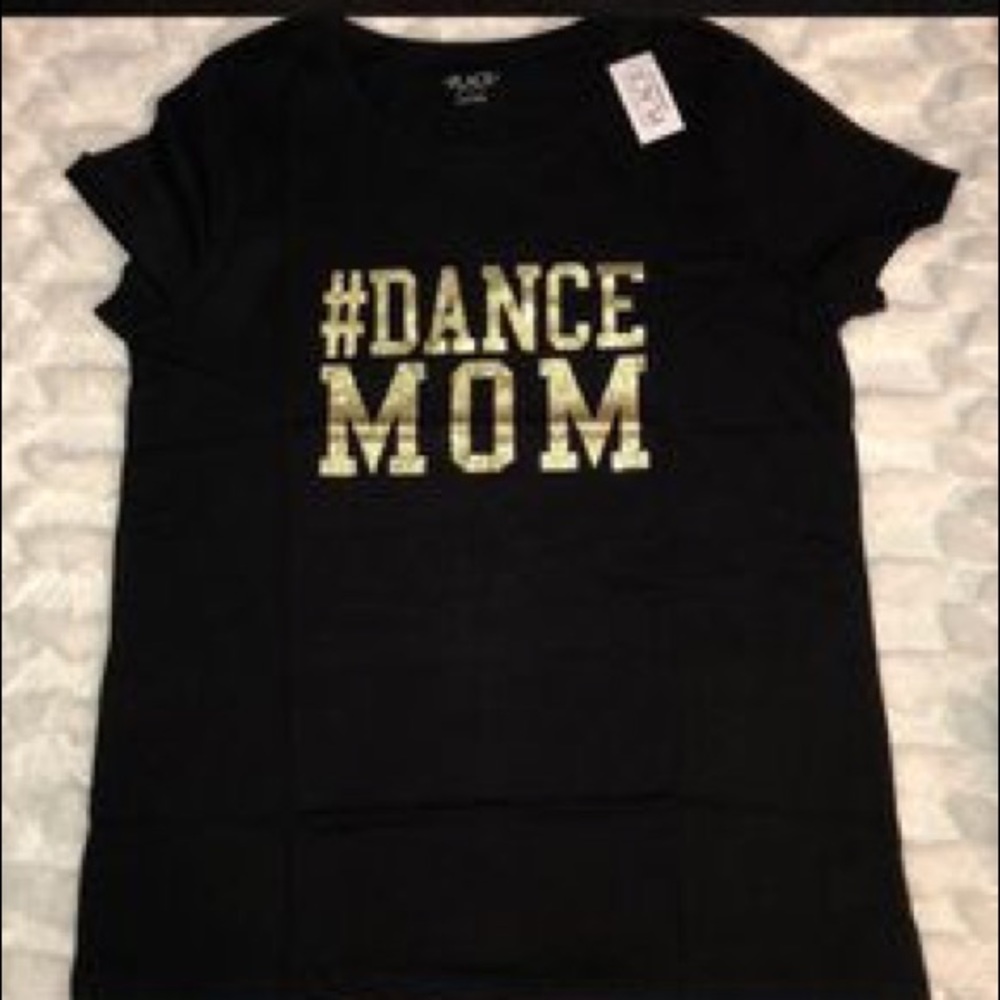 Black & gold “Dance Mom” shirt NWT